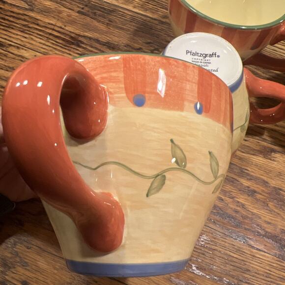 Set Of FOUR Pfaltzgraff Napoli LARGE 4.5” Coffee / Soup Mugs EXCELLENT PRISTINE! - Picture 9 of 9